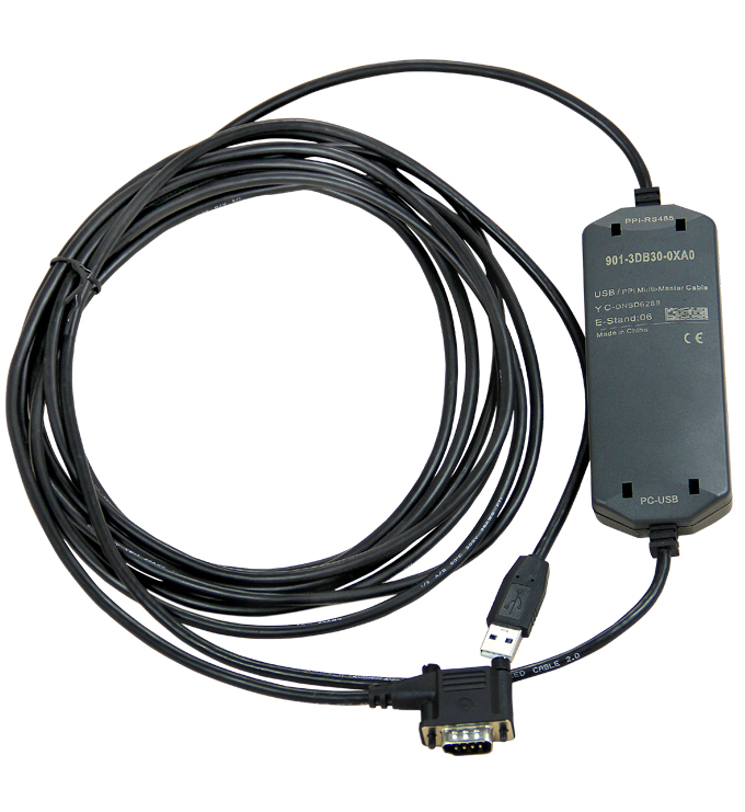 國產兼容西門子S7-200/300系列PLC，西門子PLC編程電纜型號為：6ES7 901-3DB30-0XA0